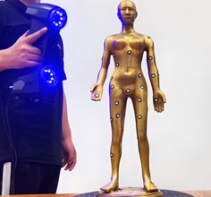 Three dimensional scanning of acupuncture bronze figure