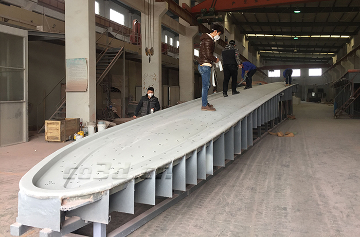25米風電葉片模具三維測量